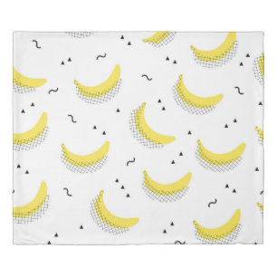  seamless fruit kids background. Abstract geometri Duvet Cover