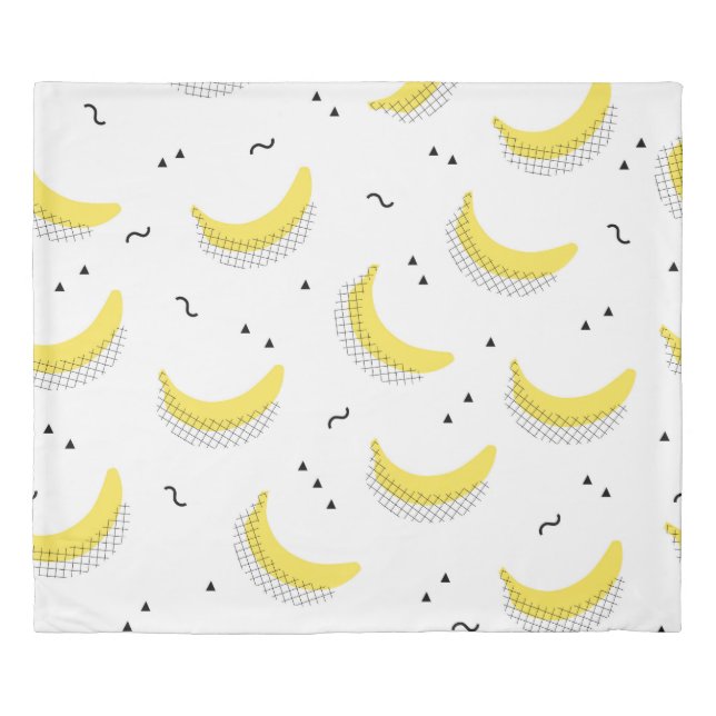  seamless fruit kids background. Abstract geometri Duvet Cover (Front)