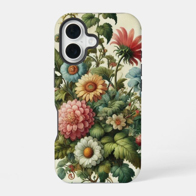 Seamless Garden Design iPhone Case (Back)