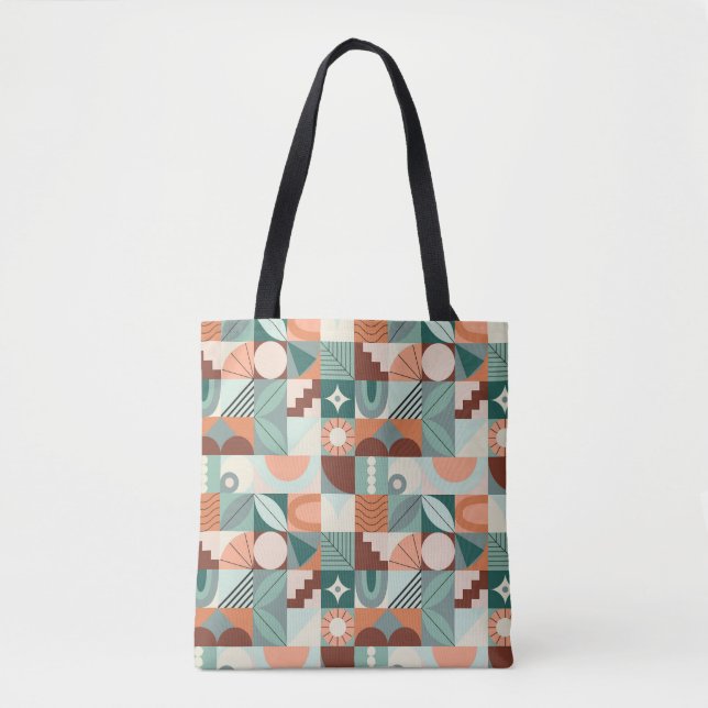 Seamless geometric, abstract mosaic pattern. tote bag (Front)