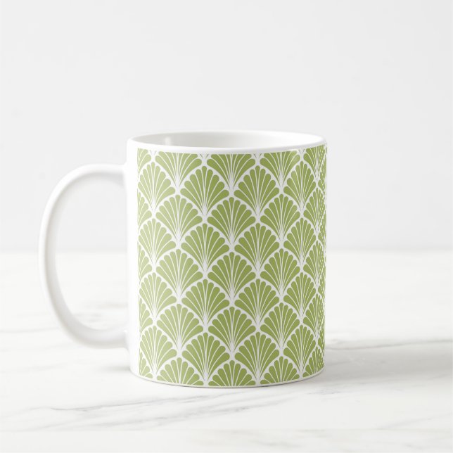 Seamless Geometric Art Deco Pattern. Abstract vint Coffee Mug (Left)