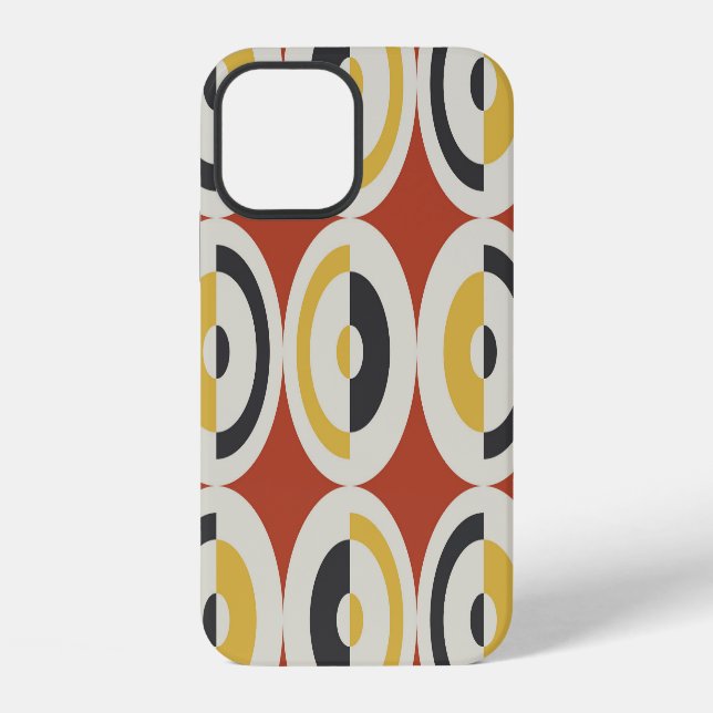 Seamless Geometric Colorful Circles Pattern Iphone Case (Back)