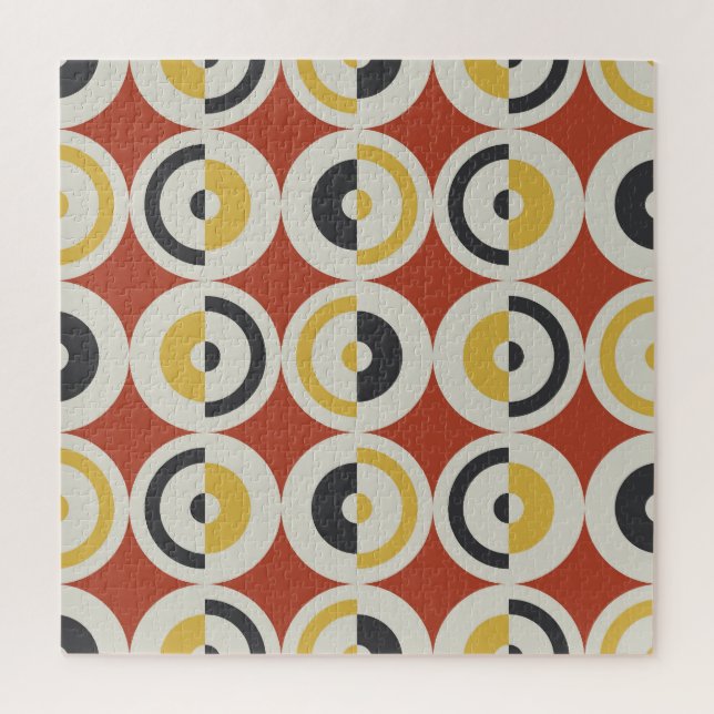 Seamless Geometric Colorful Circles Pattern Jigsaw Puzzle (Vertical)