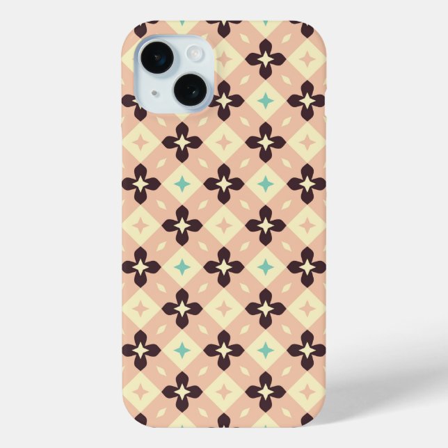 Seamless geometric floral  pattern Case-Mate iPhone case (Back)