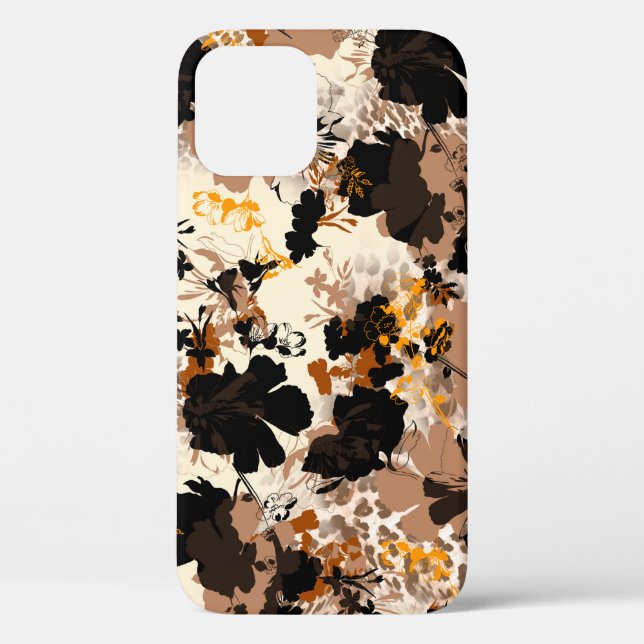 Seamless geometric flowers pattern, floral print.p Case-Mate iPhone case (Back)