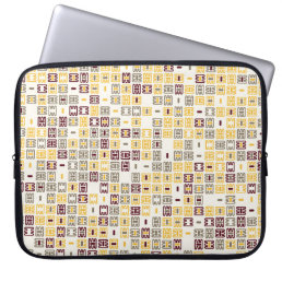 Seamless geometric pattern design illustrationabst laptop sleeve