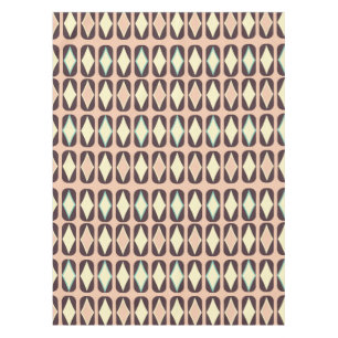 Seamless geometric pattern in dark brown leaf tablecloth