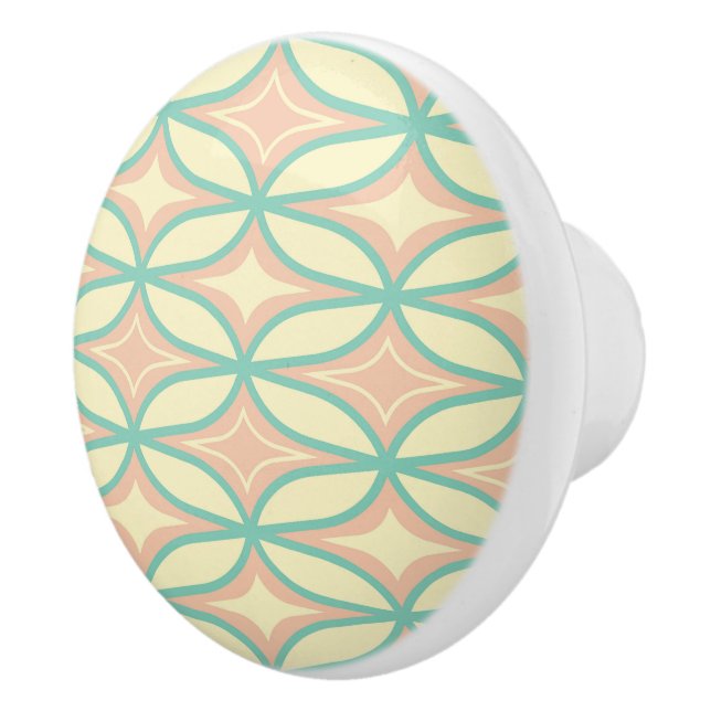  Seamless geometric pattern in diamond shapes  Ceramic Knob (Right)