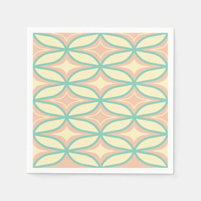  Seamless geometric pattern in diamond shapes  Napkins (Front)
