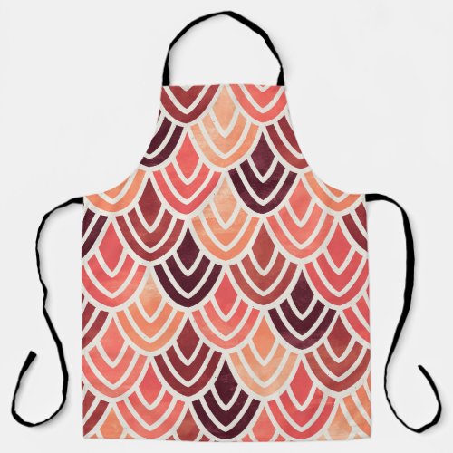 Seamless geometric pattern on paper texture apron