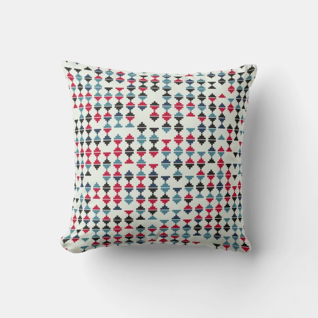 Seamless geometric pattern throw pillow (Front)