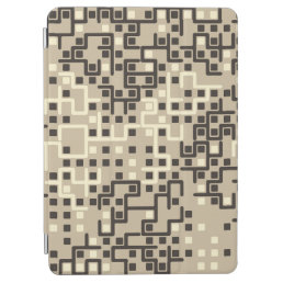 Seamless geometric pattern with colored elements,  iPad air cover