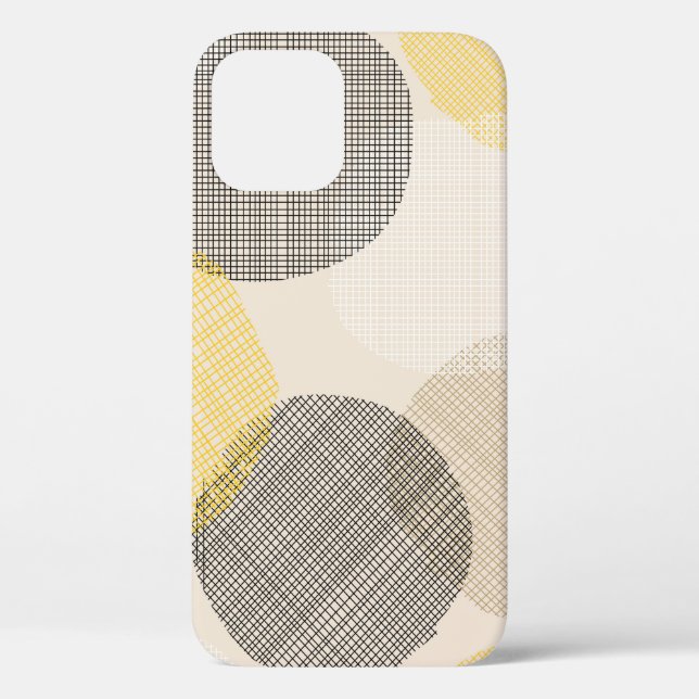 Seamless geometric pattern with pink circles Case-Mate iPhone case (Back)