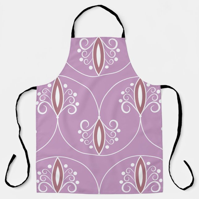 Seamless geometric pattern with swirls. art.  apron (Front)