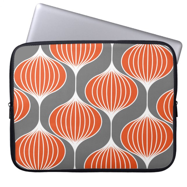 Seamless geometric pattern with wavy lines. art.  laptop sleeve (Front)