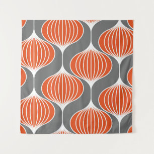 Seamless geometric pattern with wavy lines. art. tapestry