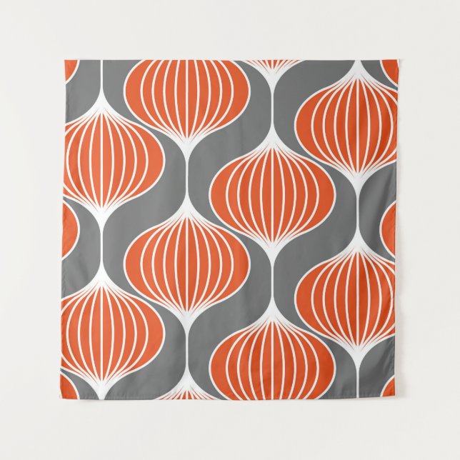 Seamless geometric pattern with wavy lines. art.  tapestry (Front)