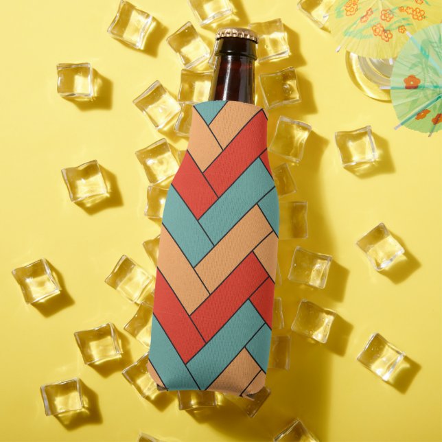 Seamless Geometric Shape Pattern Bottle Cooler (In Situ Summer)