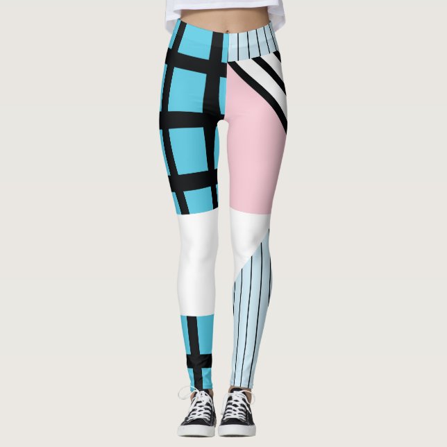 Seamless Geometric Shapes Pattern. Leggings (Front)