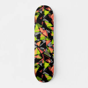 Seamless geometric triangles shapes neck skateboard