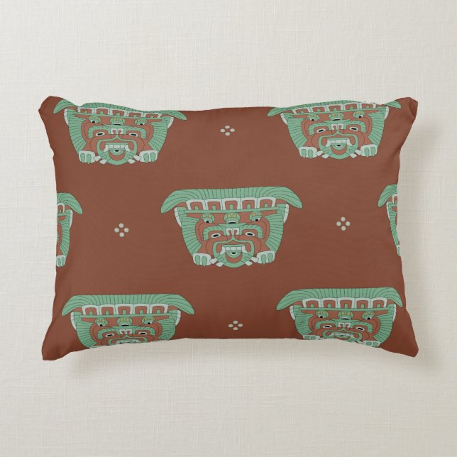 Seamless geometrical pattern with tribal motifs. H Accent Pillow (Front)
