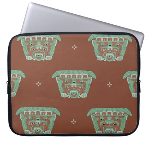 Seamless geometrical pattern with tribal motifs H Laptop Sleeve