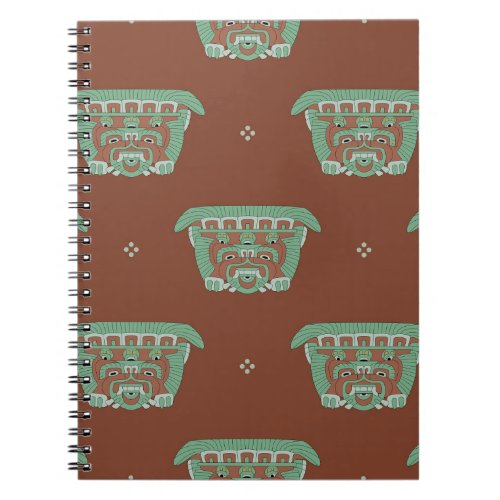 Seamless geometrical pattern with tribal motifs H Notebook