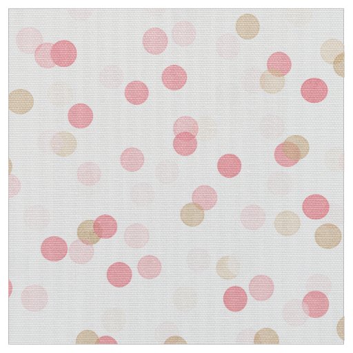 Seamless Girly Pink & Light Brown Confetti Fabric
