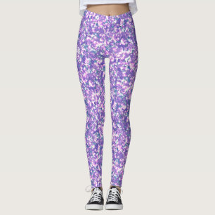 Seamless glitter sparkles sequins shimmers silver leggings