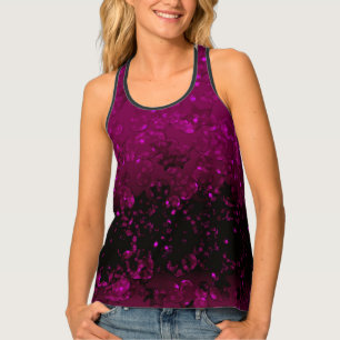 Seamless glitter sparkles sequins shimmers silver tank top