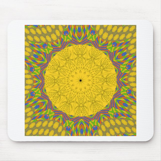 Seamless Golden ornamental. Mouse Pad (Front)
