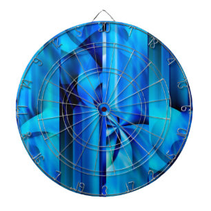 Seamless Graphic Design - blue black I Dartboard With Darts