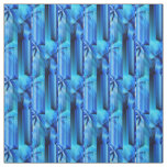 Seamless Graphic Design - blue black I Fabric