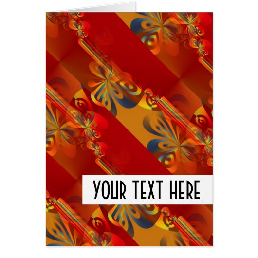 Seamless Graphic Design - red orange I Cards (Front)