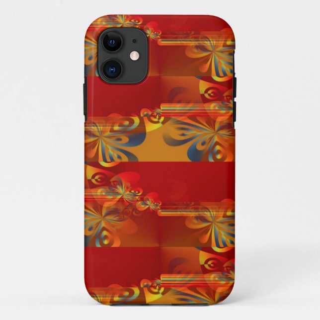 Seamless Graphic Design - red orange I Case-Mate iPhone Case (Back)