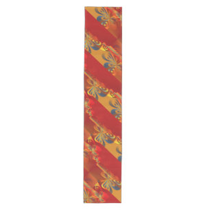 Seamless Graphic Design - red orange I Medium Table Runner