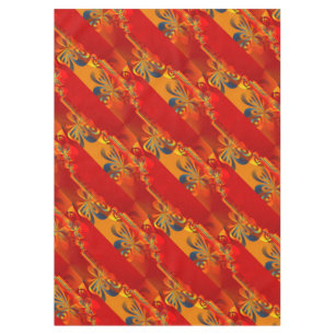 Seamless Graphic Design - red orange I Tablecloth