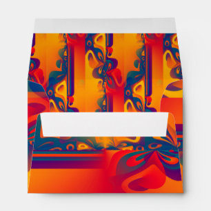 Seamless Graphic Design - yellow red I Envelope