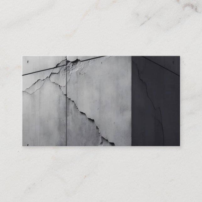 Seamless Gray Concrete Block Pattern Texture Business Card (Front)