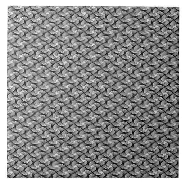 Seamless Gray Pattern Ceramic Tile (Front)
