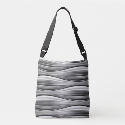 seamless gray scale pattern on tote bag