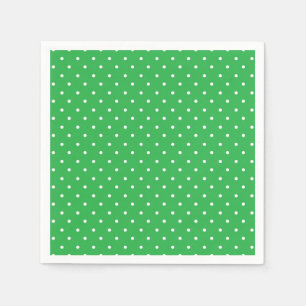 Seamless green background polka dot pattern napkins