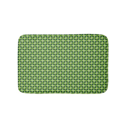Seamless green grass pattern bath mat
