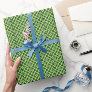 Seamless green grass pattern wrapping paper