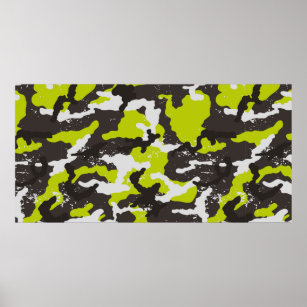 Seamless grunge camouflage background. Camouflage  Poster