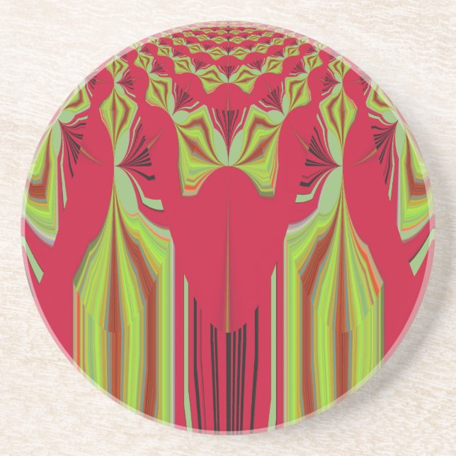 Seamless Hakuna Matata design Drink Coaster (Front)
