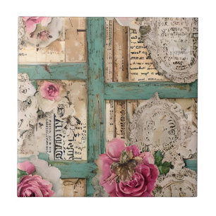 Seamless Hand drawn artistic Rustic backsplash Ceramic Tile