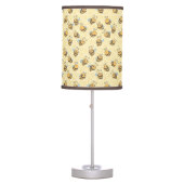 Seamless Honey Bee Pattern Table Lamp (Front)