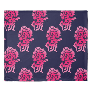 seamless Indian mughal flower motif backgroundabst Duvet Cover