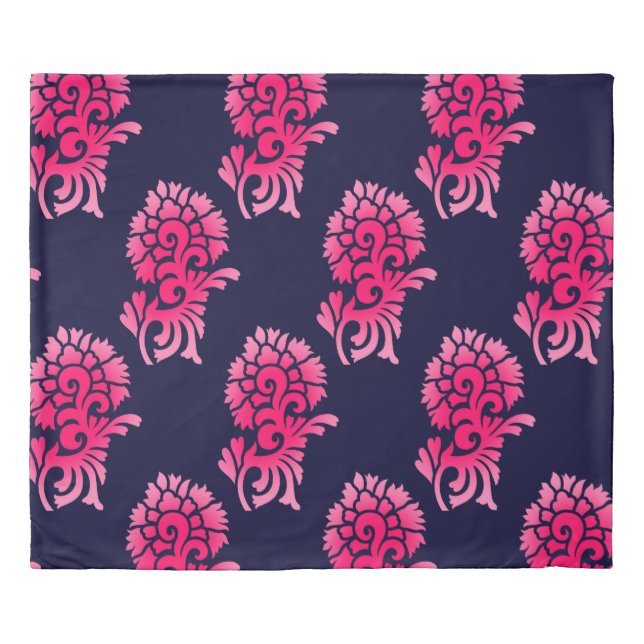 seamless Indian mughal flower motif backgroundabst Duvet Cover (Front)